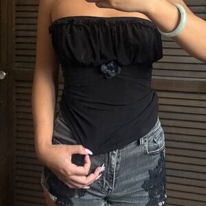 Elegant Black Off-Shoulder Top